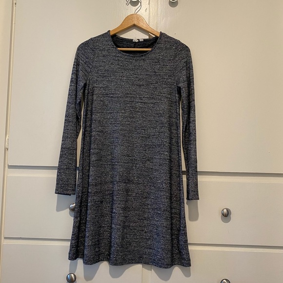 Gap swing dress in metallic silver-black-grey - Picture 2 of 7